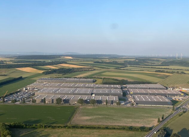 Industrial Campus Vienna East Gesamtansicht aus Flieger